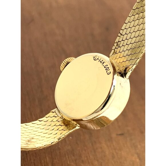 Rolex Women's Watch Vintage Cocktail 14k Yellow Gold 282 Manual Wind Petite 15mm - Picture 6 of 14